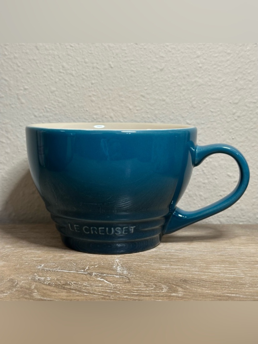 Le Creuset Deep Teal Stoneware Giant Cappuccino Bistro Mug 400 ml  14 Oz